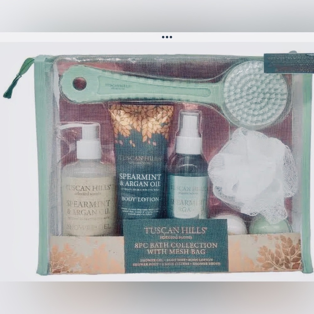 Spearmint & Argan Oil Bath Set tuscan hills